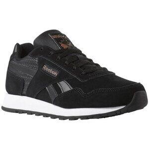 Reebok Womens Classic Harman Run Running Laces Shoe Black/White/Rose Gold DV5199